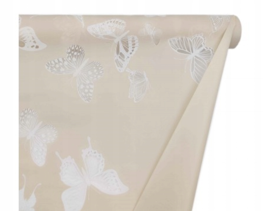 

Folia florystyczna wzór Motyle 50cm x8m Cielista