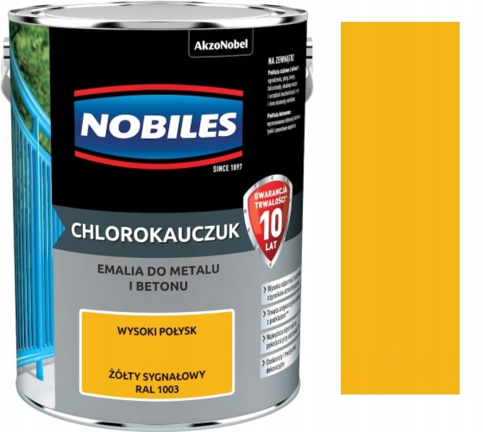 

Nobiles Chlorokauczuk Żółty Sygnałowy 1003 5L