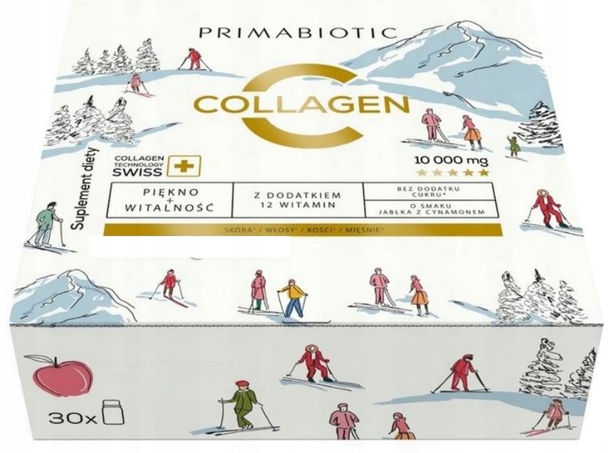 Primabiotic Kolagen Collagen 30 x 30 ml Winter smak jabłko z cynamonem