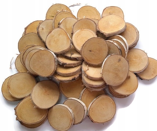 Dřevěné pláty 50 ks Břízové kotouče Eko 8-10 cm