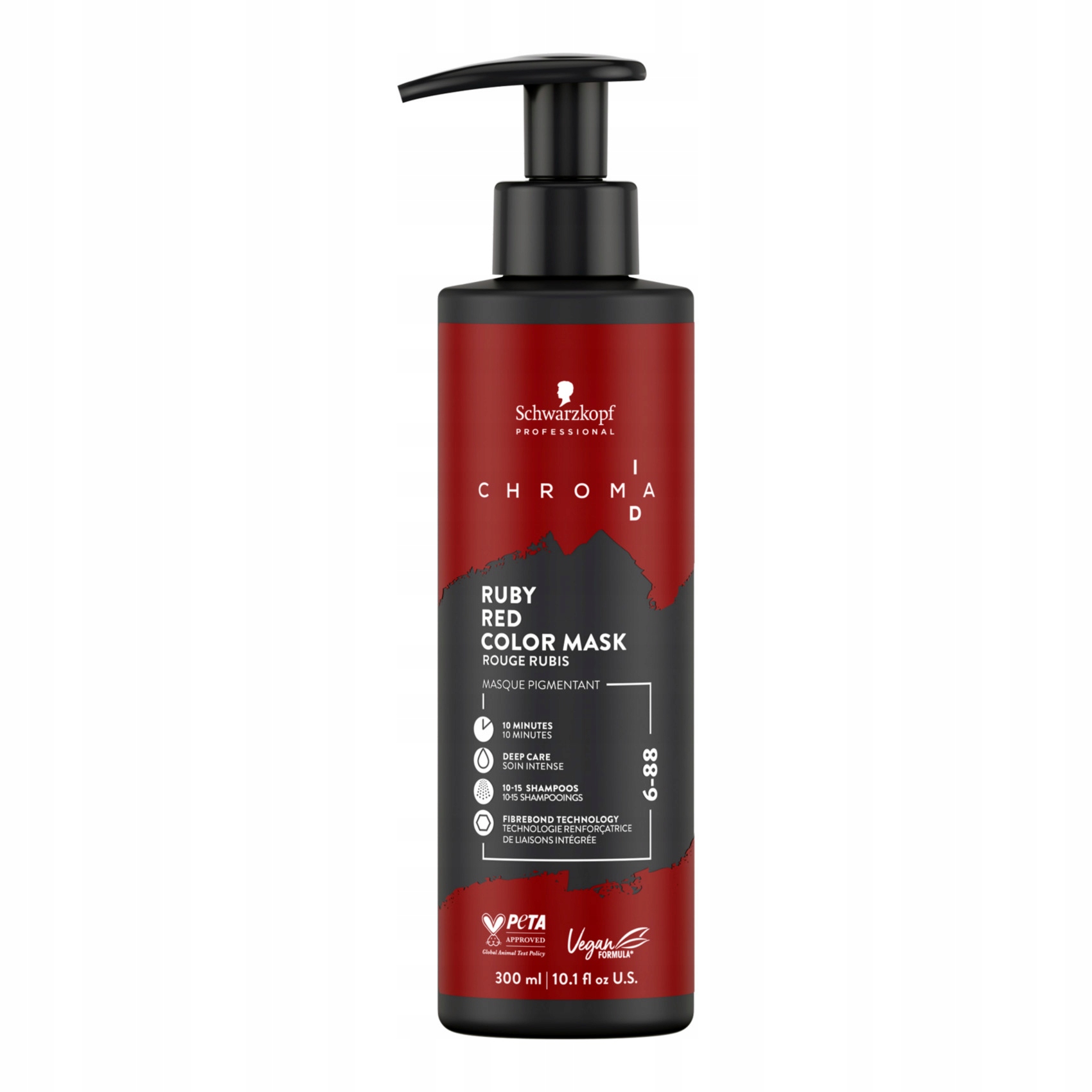 Schwarzkopf Chroma ID Ruby Red barvicí maska na vlasy červená 300 ml