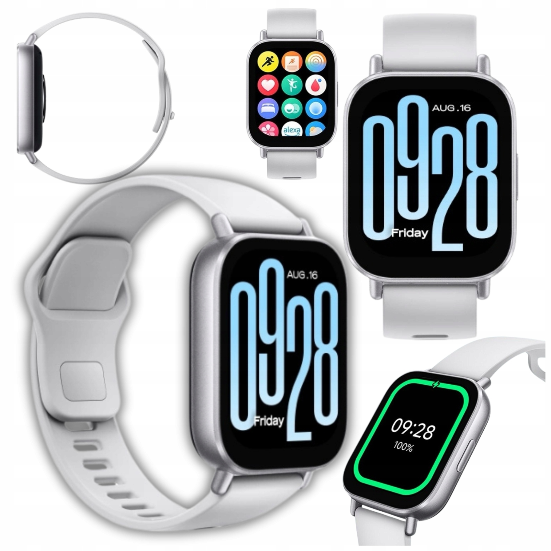 Smartwatch Xiaomi Redmi Watch 5 Active Srebrny Wiele Funkcji Wodoodporny