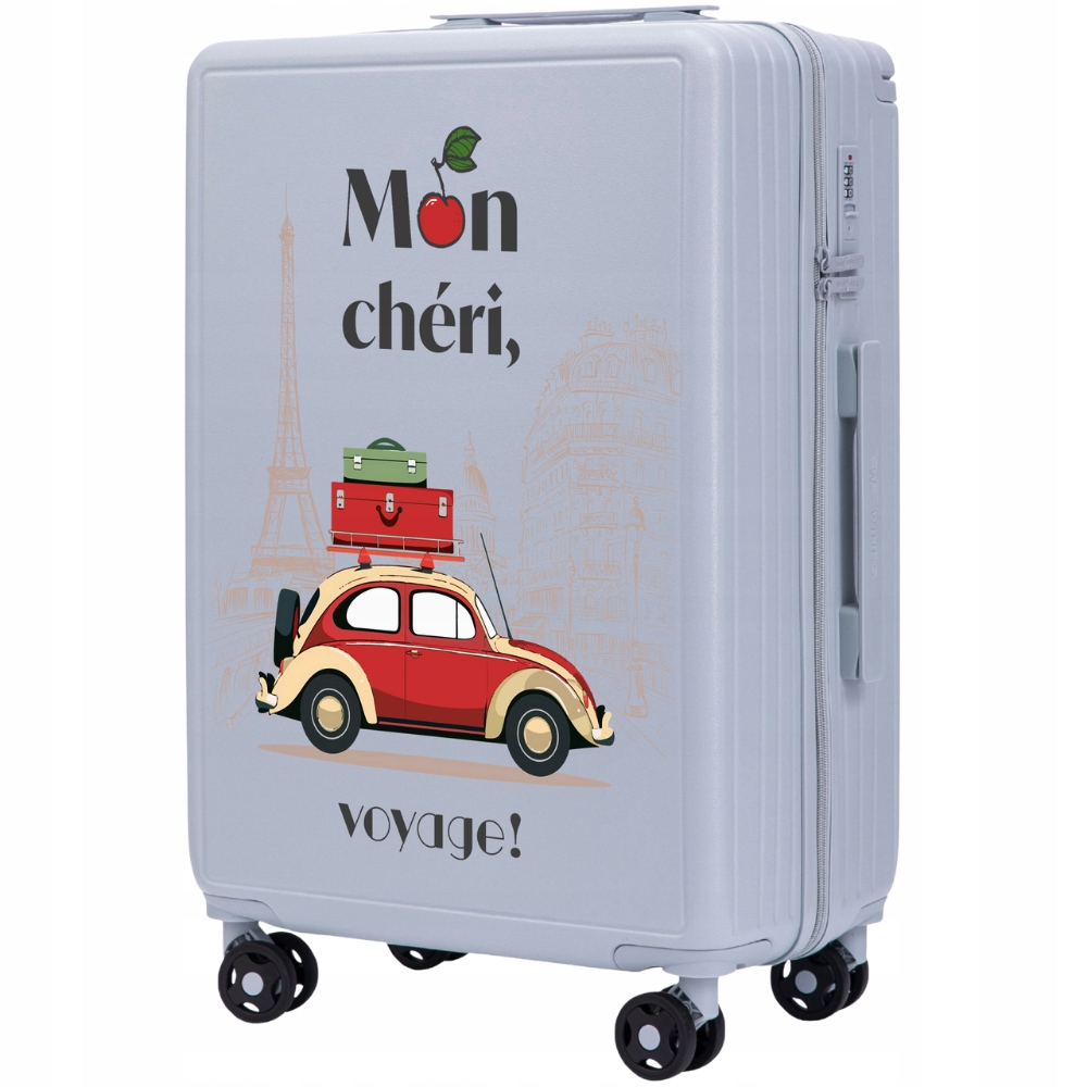 Střední cestovní kufr z tvrdého Abs Tvrdý pevný kufr na 4 kolečkách Wings