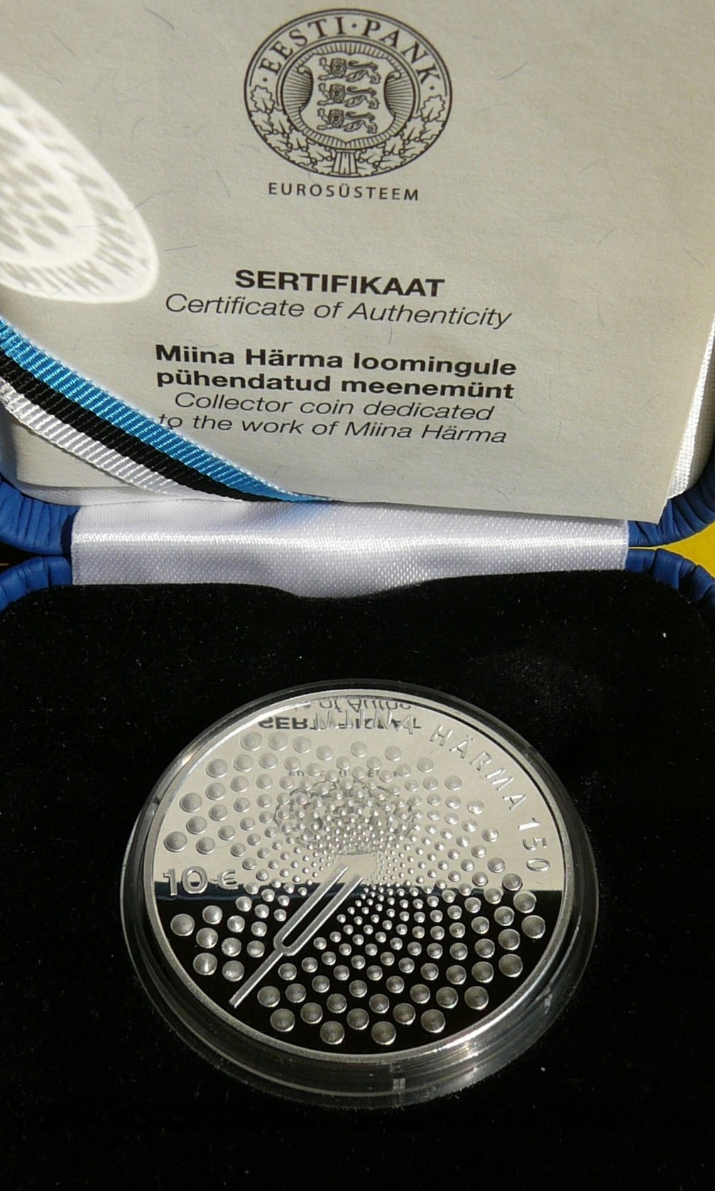 10 EURO ESTONIA 2014 MIINA HARMA KOMPOZYTORKA RZADKA