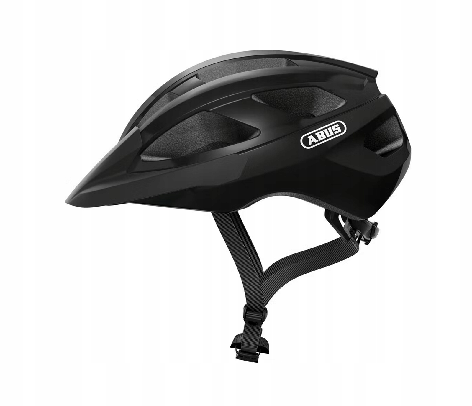 Cyklistická Přilba S Kšiltem Abus Macator Velvet Black, Nastavitelná