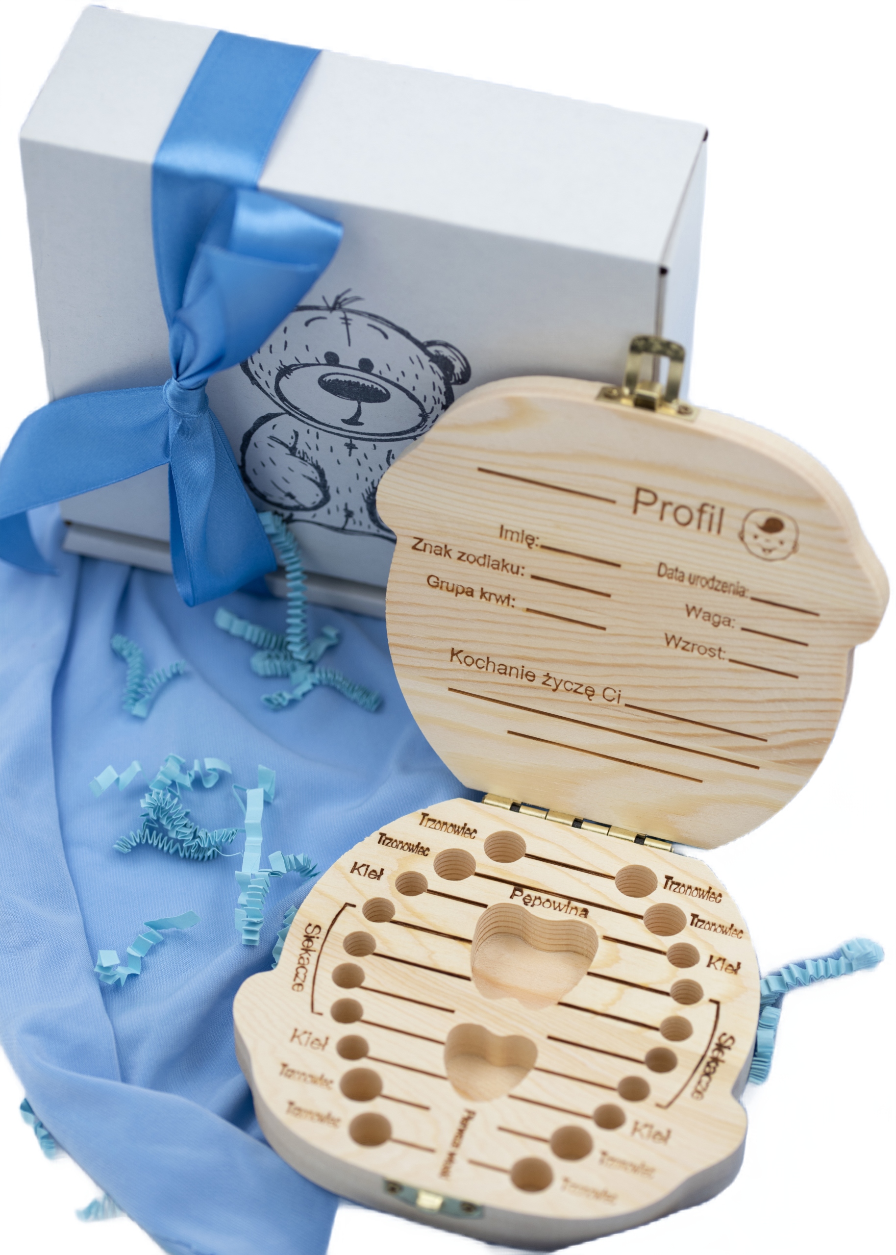 Pojemnik pudełko na ząbki mleczne mleczaki POLSKI EAN (GTIN) 5906466229199