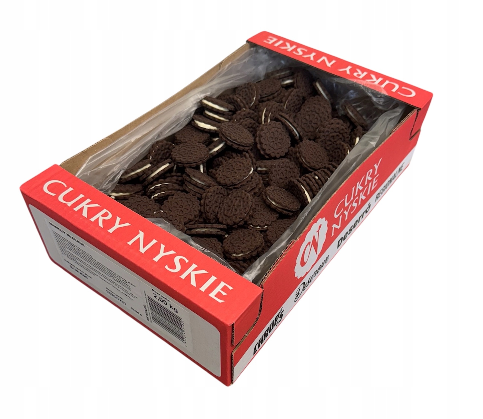 Levně Sušenky Sušenky s mléčným krémem Cukry Nyskie 2 kg