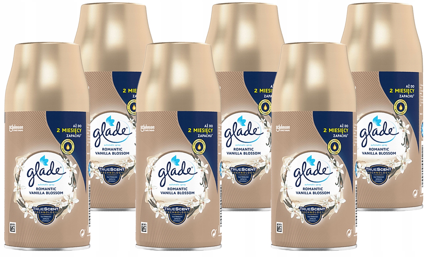 Levně Glade Osvěžovač Romantic Vanilla 269 ml zásoba x6