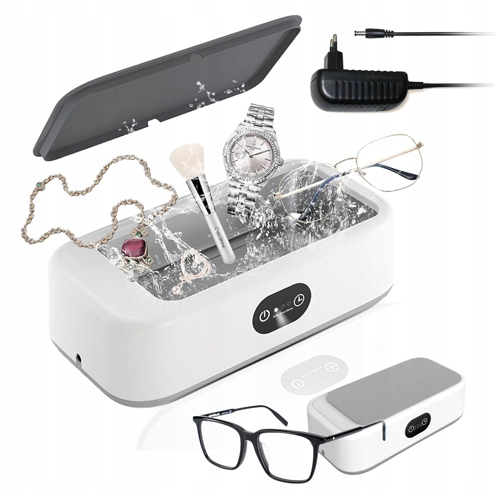 Automatyczna Myjka Ultradźwiękowa Do Okularów I Biżuterii 49kHz