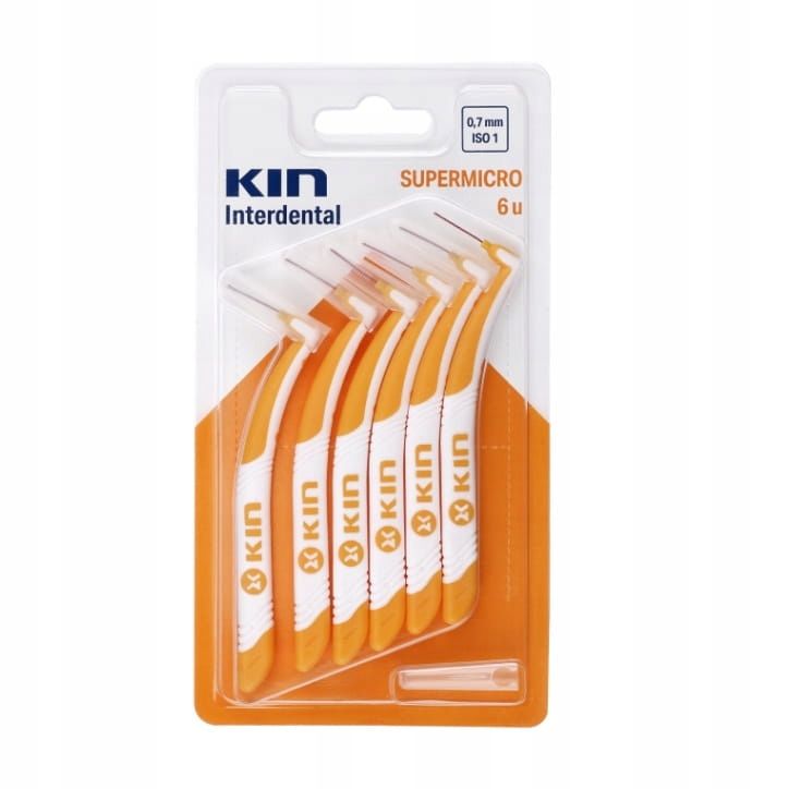Kin Supermicro 0,7 mm Szczoteczka Międzyzębowa 6 Sztuk