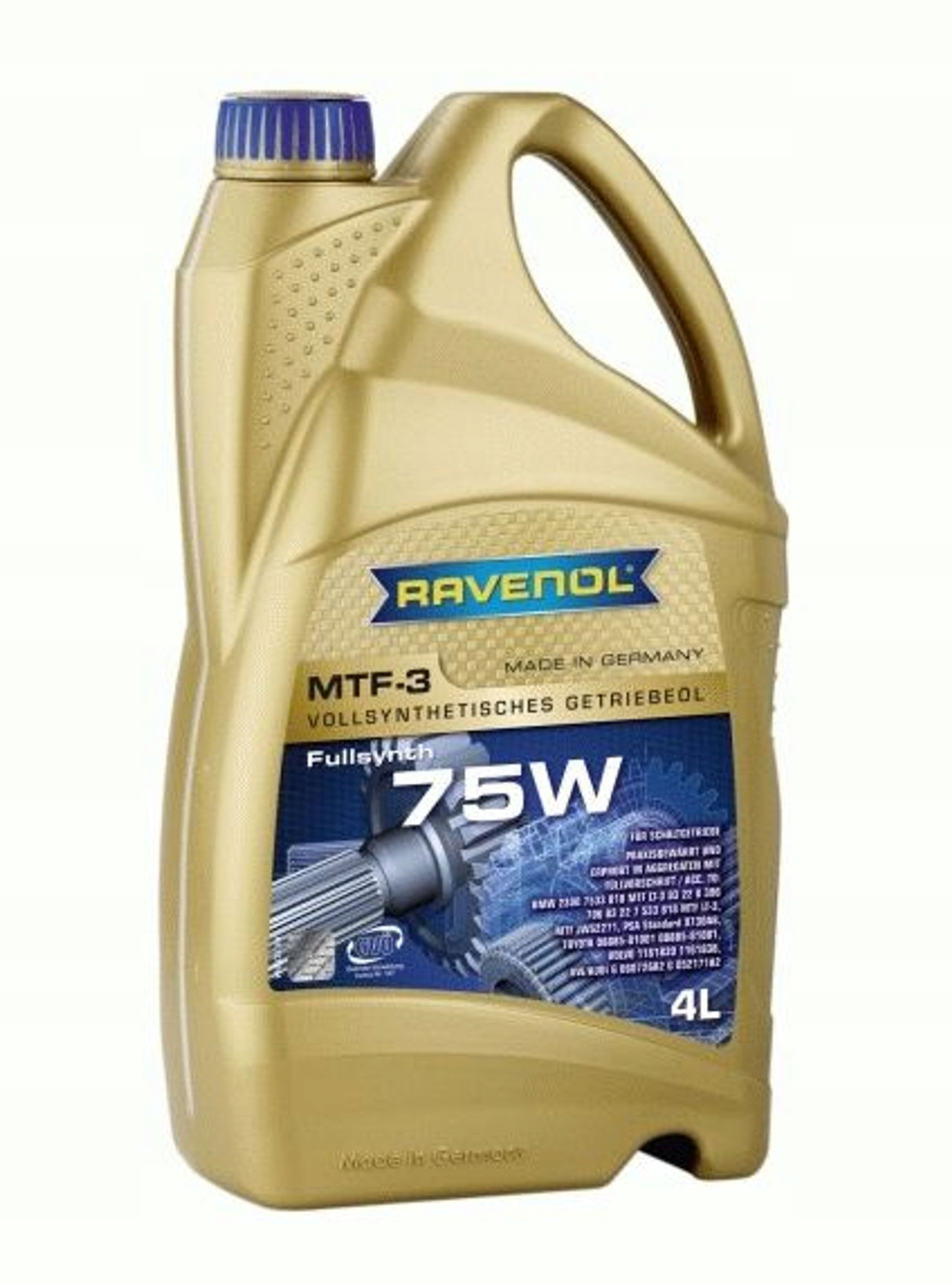 Olej ravenol MTF-3 75W 4L Bmw LT-3 Vw G052 171 G060 726 Ravenol 1221104