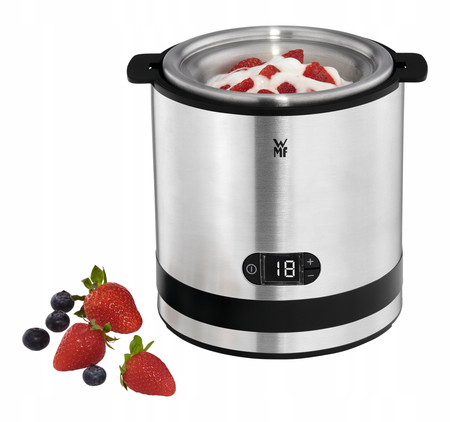 Maszyna do lodów jogurtów sorbetów Wmf Kitchenminis 3w1 stalowa