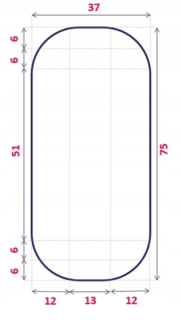 MATERAC RUCKEN EGG BABYHUG KOSZ MOJŻESZA PIANKA HR Wymiary (cm) Niestandardowe
