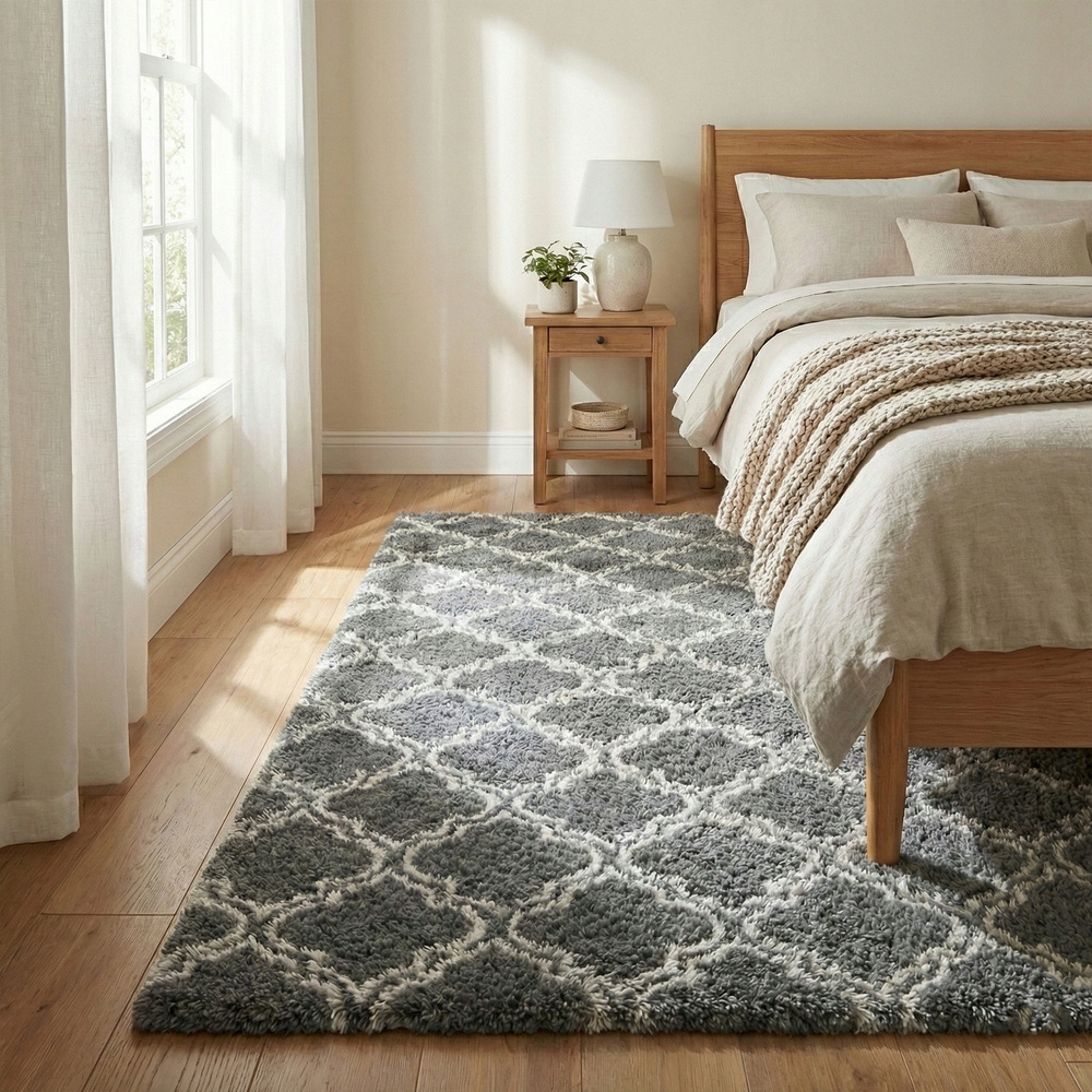 Koberec do obývacího pokoje shaggy Decor protiskluzový měkký, nadýchaný, módní 200x300 G