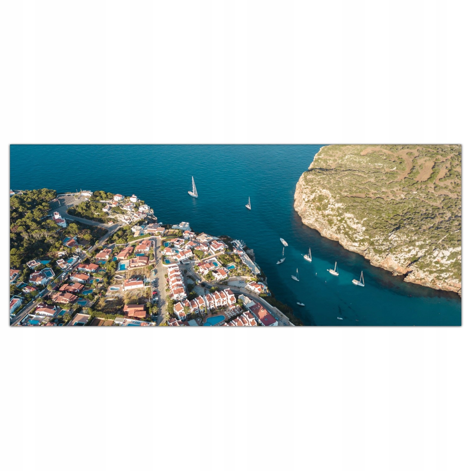 

Obraz na szkle Foto Wyspa Jacht Krajobraz 125x50