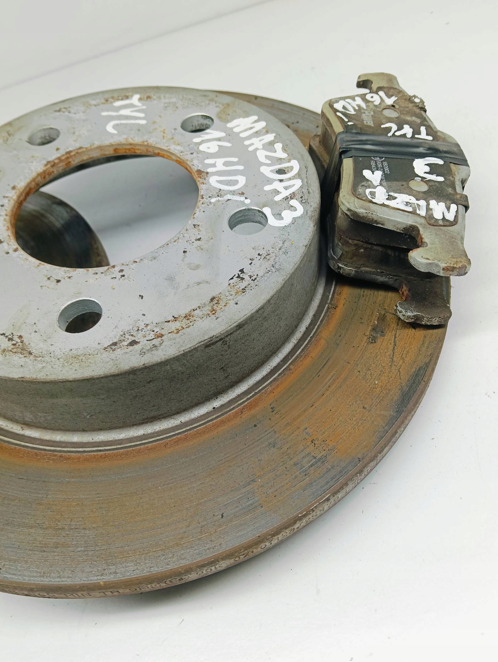 discs brake rear part plates rear. 266x10,5mm MAZDA 3