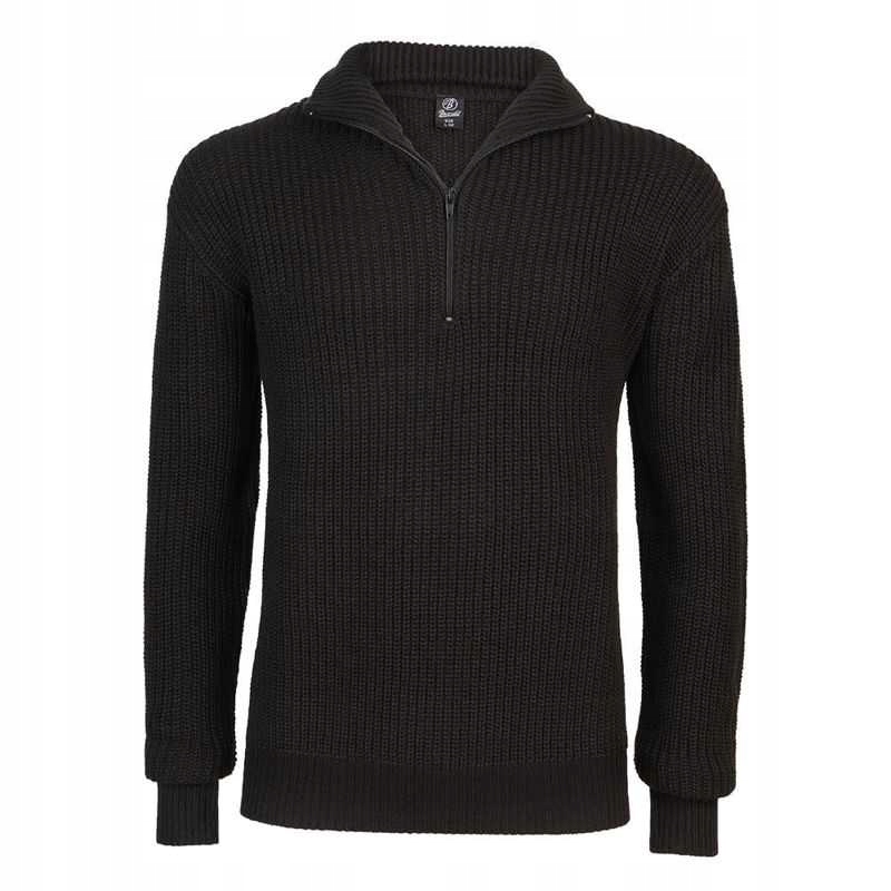 Vojenský svetr Brandit Marine Troyer Black 3XL