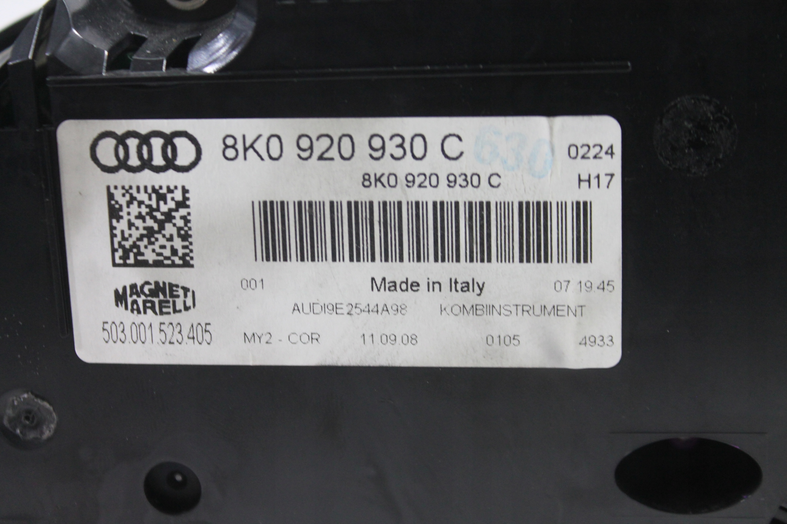 dials dials 8K0920930C A4 B8 2.7 TDI 07-11 EU