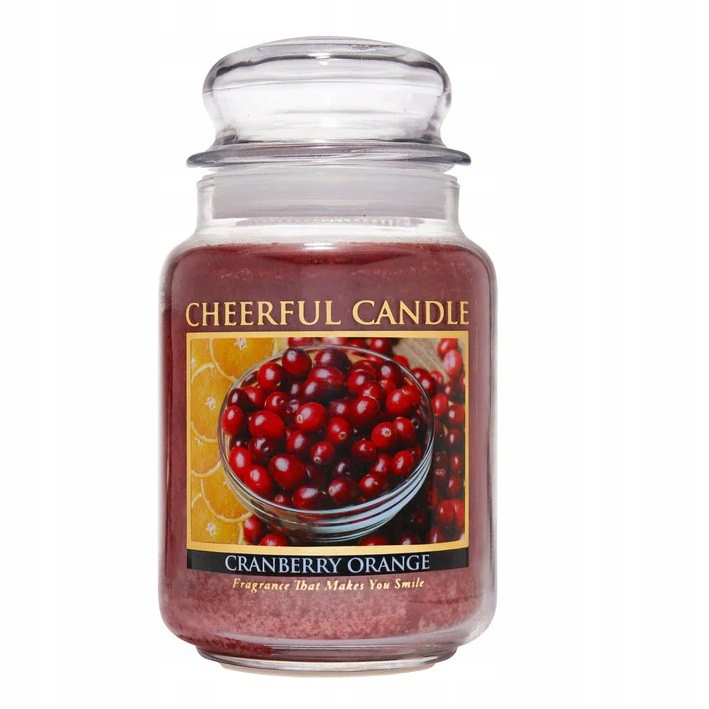 Velká svíčka Cranberry Orange Cheerful Candle