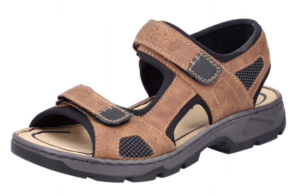 Rieker 26156-25 vel. 43 hnědé klasické pánské sandály