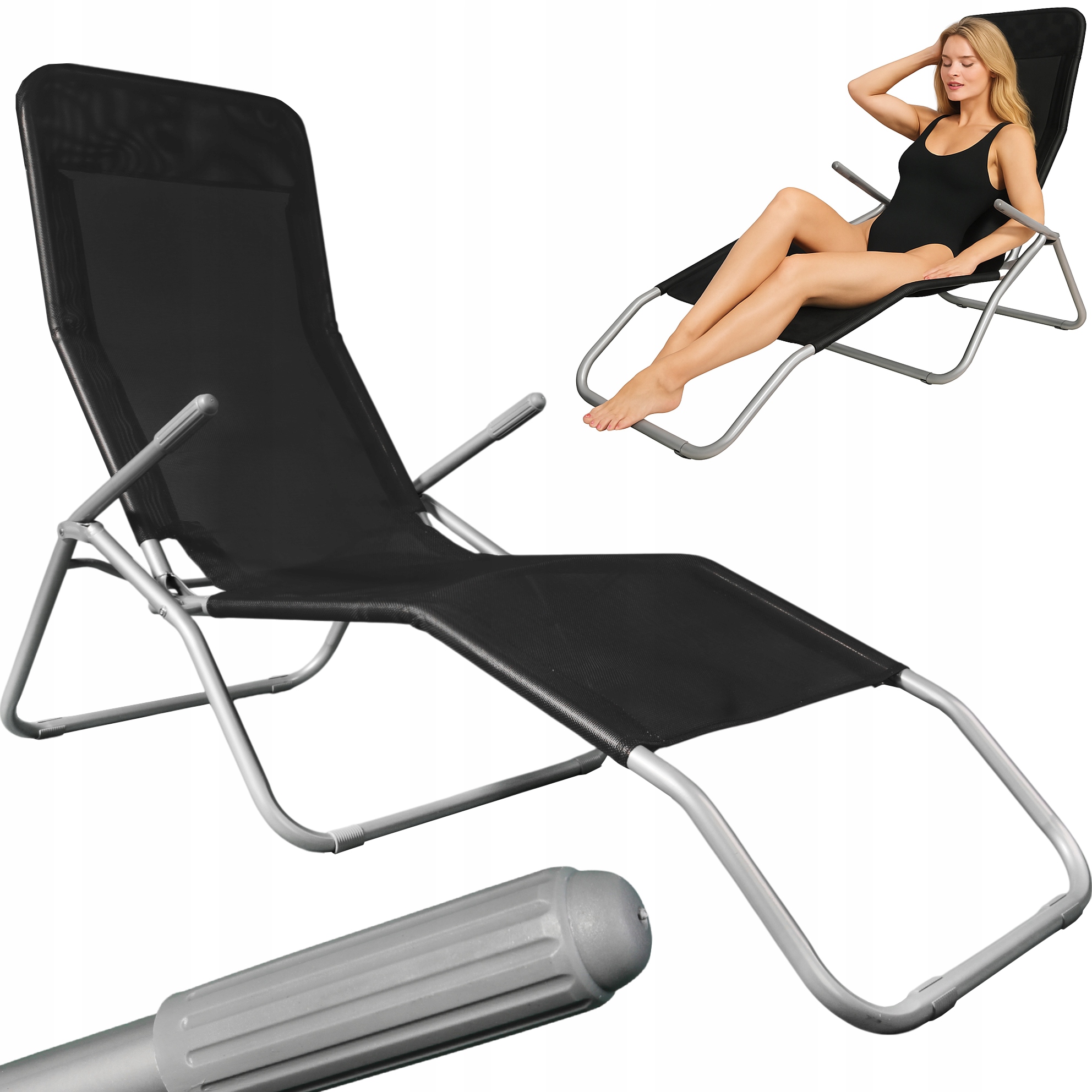 Leżak Ogrodowy na ogród Leżanka ogrodowa fotel Turystyczny na plażę Mocny