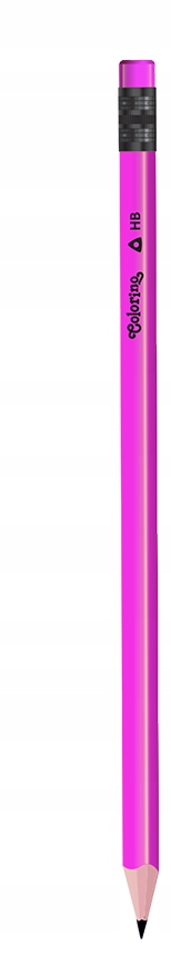 OŁÓWEK Z GUMKĄ NEON HB COLORINO FIOLETOWY 1SZT