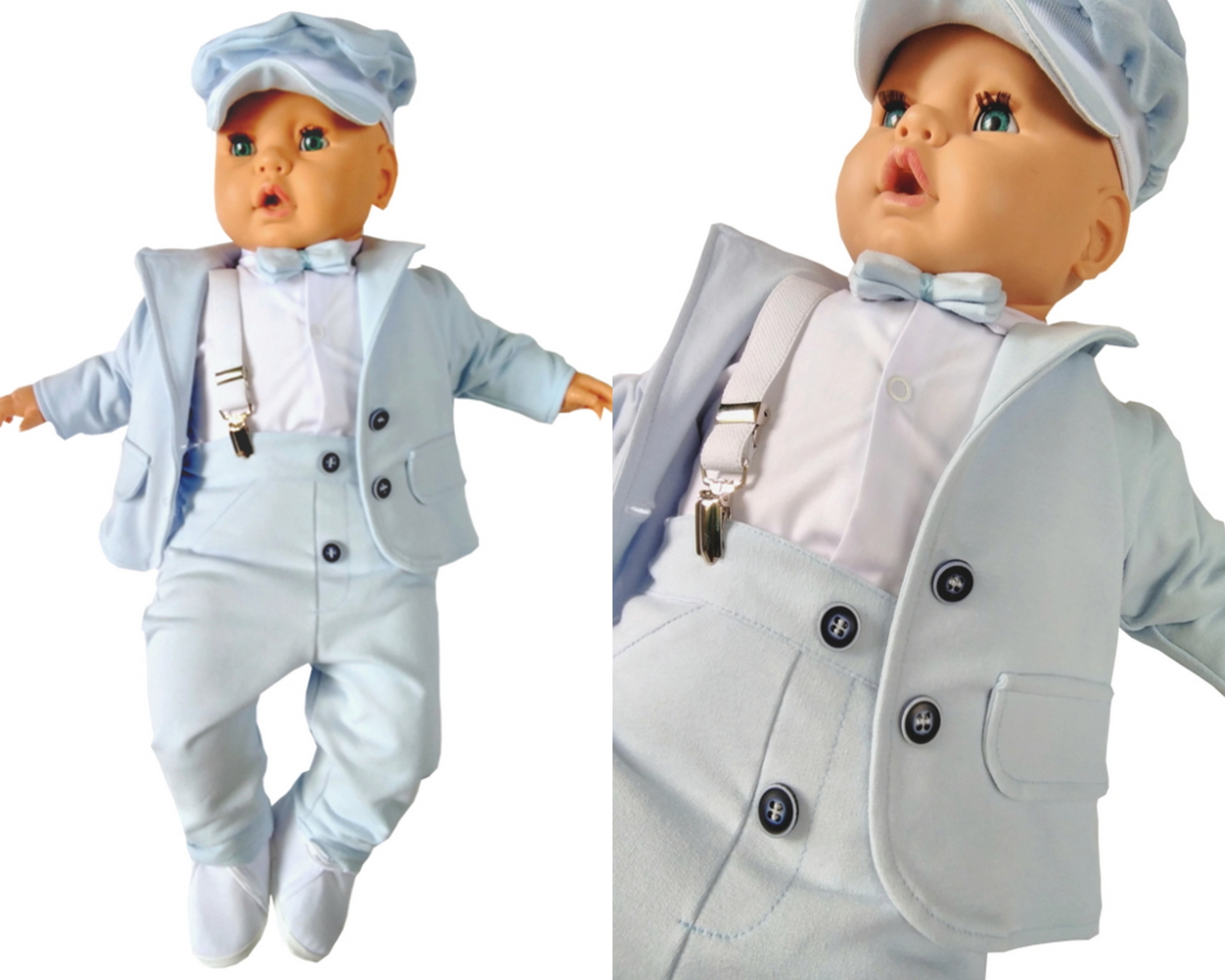 GARNITUR do chrztu komplet na chrzest ubranko 68 Marka bez marki