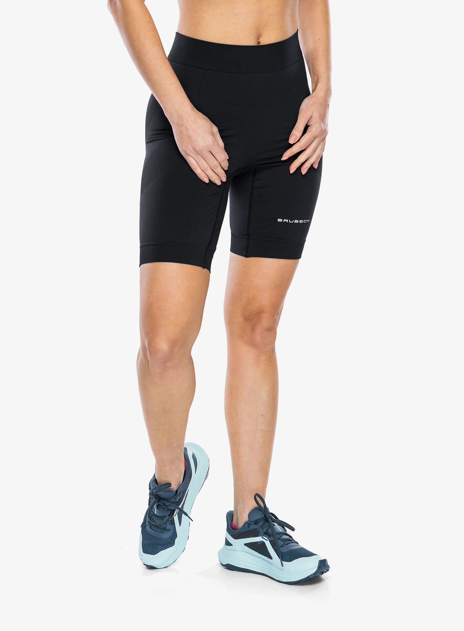 Spodenki biegowe damskie Brubeck Running Force 1/2 black XL