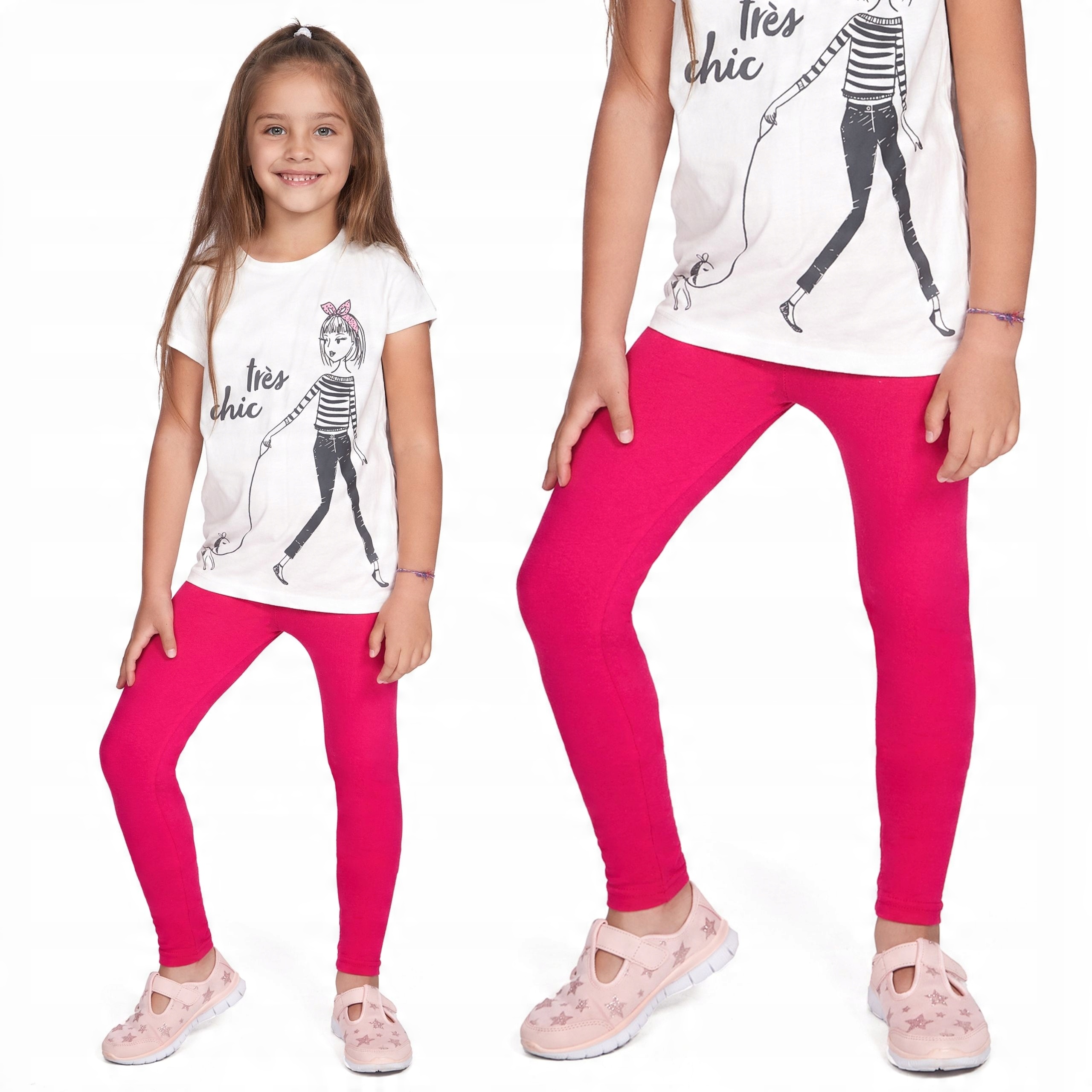 

Legginsy Dziewczęce Getry Dziecięce Różowe 98