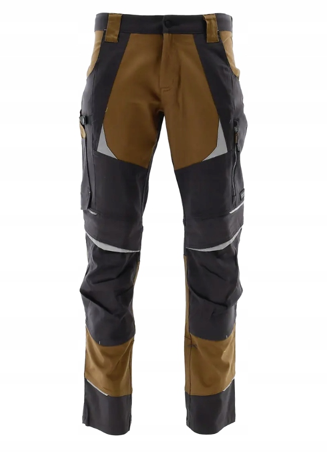 Spodnie Do Pasa Cottonflex elastyczne i bawełniane brązowe r. 58