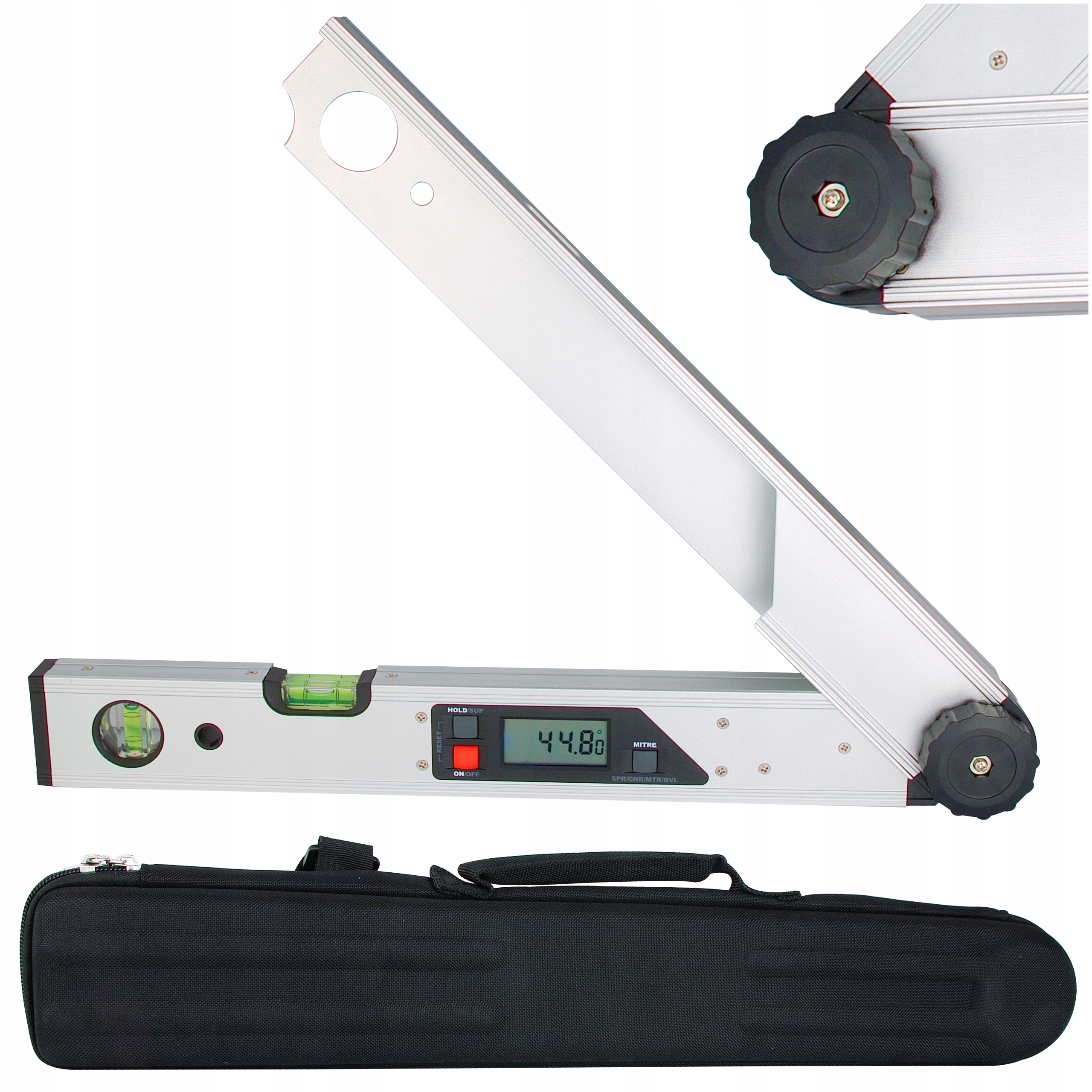 Elektronický úhloměr KE45 s horizontální vertikální funkcí Hold Libella Digitální