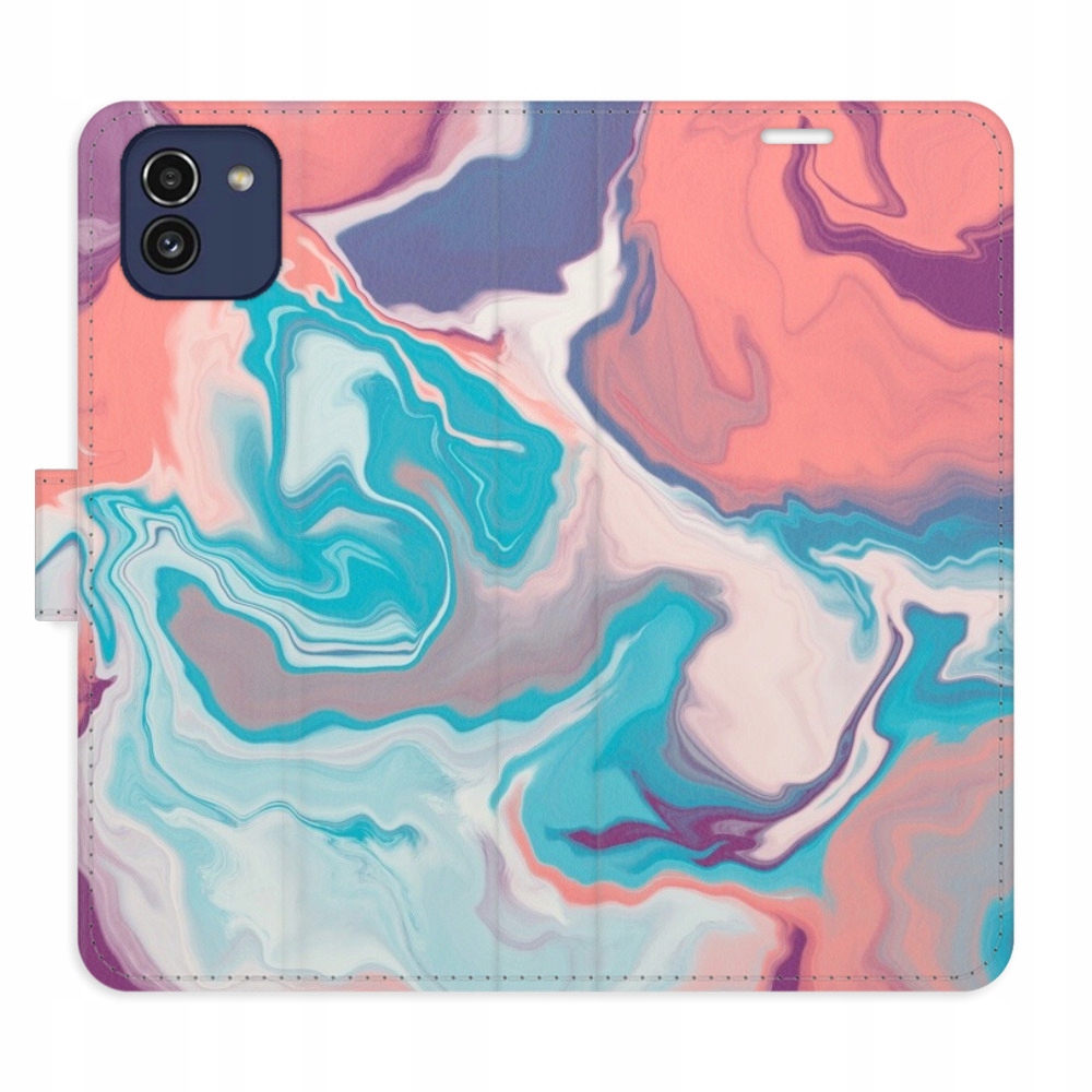 Etui z klapką iSaprio Abstract Paint 06 do Samsung Galaxy A03
