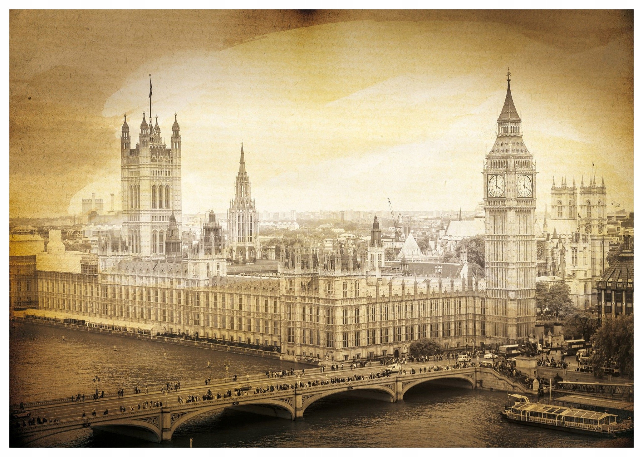Fototapeta Big Ben parlament Temiza Londýn vinylová 312x219 lepidlo