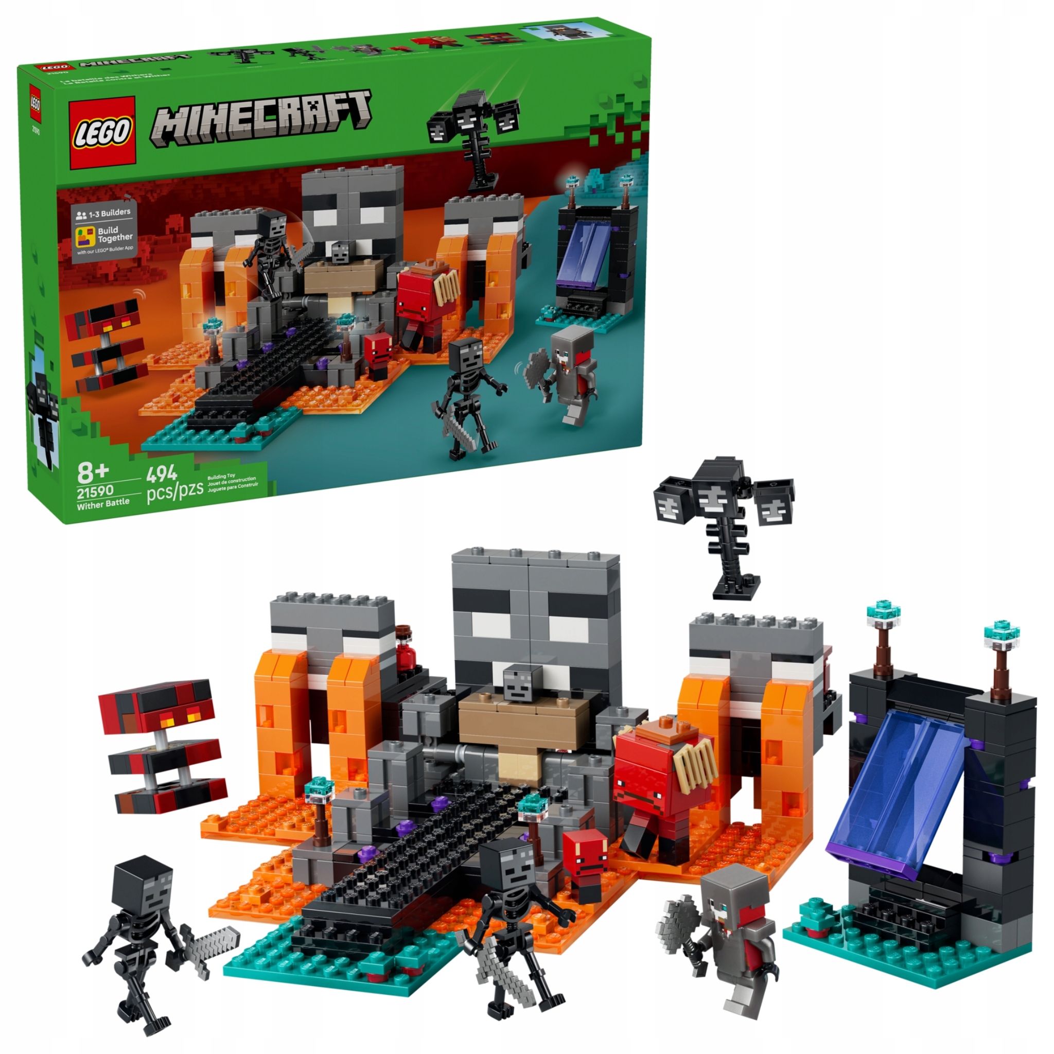 Lego Minecraft 21590 Boj s Witherem Portál Figurky Dárek pro hráče