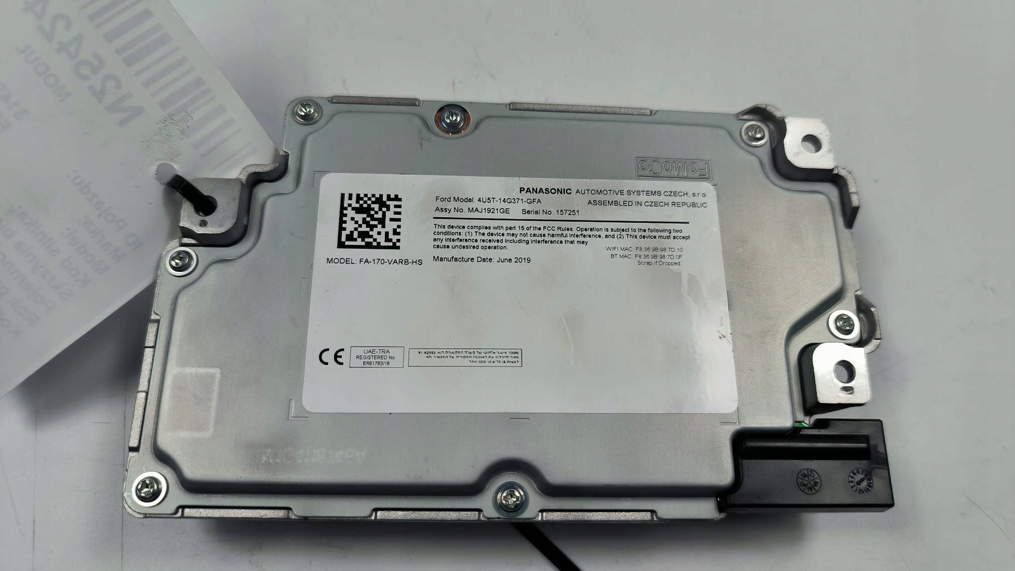 module 4U5T-14G371-GFA FORD FOCUS MK4