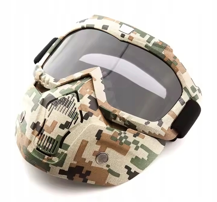 Gogle Motocyklowe Cross Enduro Gokart Maska Hulajnoga Rower Paintbal