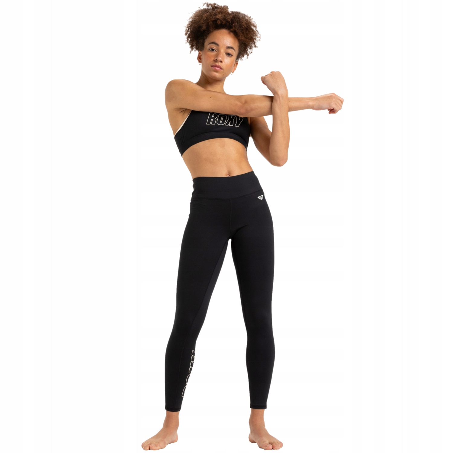 Roxy Everyday Flow Sport Leggings [L] Dámské legíny Polyester Černá