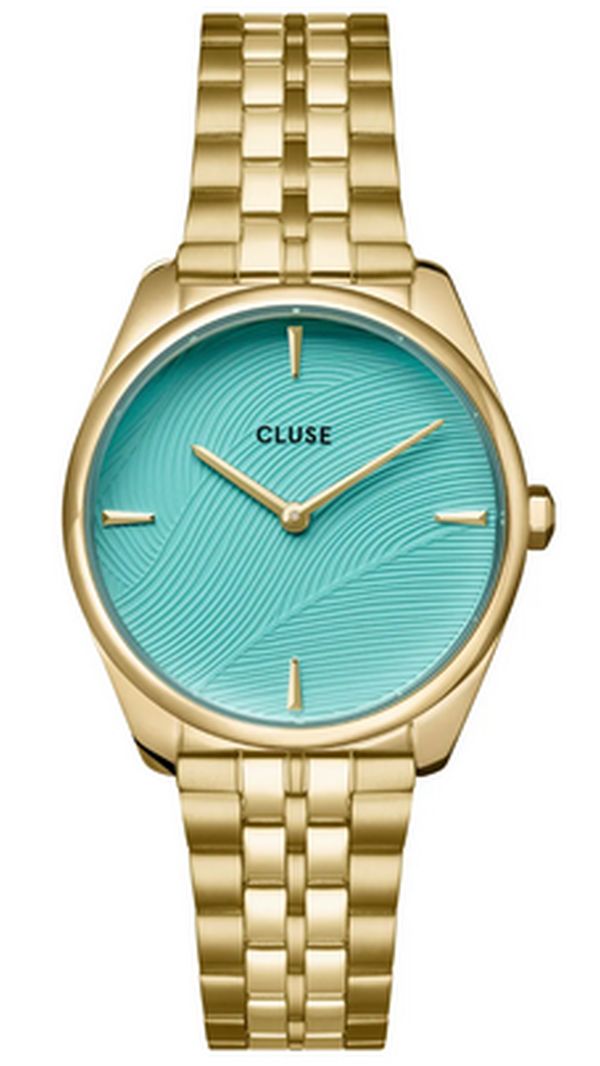 Dámské Hodinky Cluse CW11220 Feroce Petit Leaf Texture Pool Blue Originál