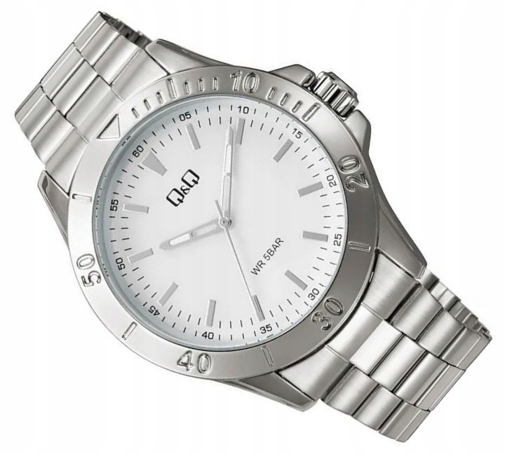 Pánské Sportovní Vodotěsné Hodinky 50 M Na Náramku Q&q Q07C-002P 44 mm