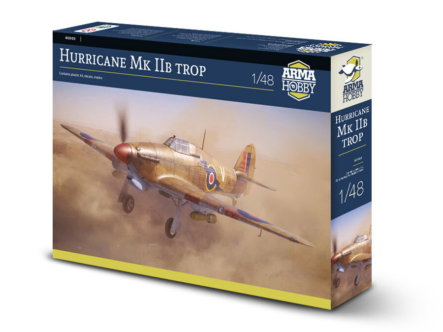 Letadlo Hawker Hurricane Mk.IIb Trop model 40008 Arma Hobby