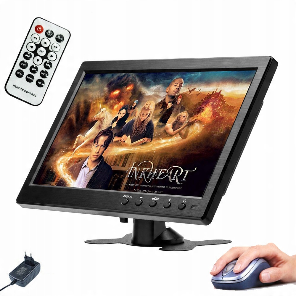 

Monitor 10,1'' 1080P Hd Hdmi Av Vga LCD 12V Bnc