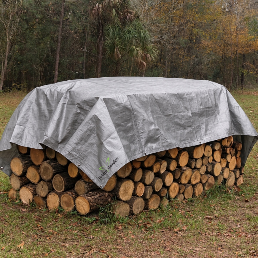 Plandeka srebrna Mega Gruba 130 g/m2 - 3x4 m — 10