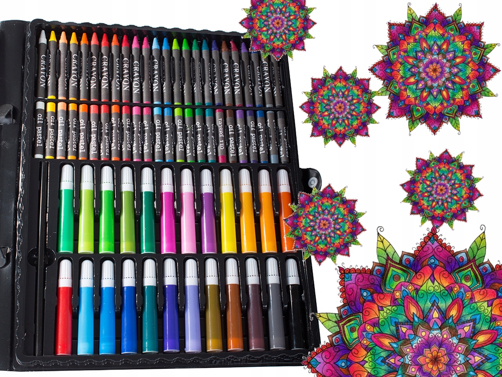 ZESTAW ARTYSTYCZNY WALIZKA DO MALOWANIA 168 szt Płeć chłopcy