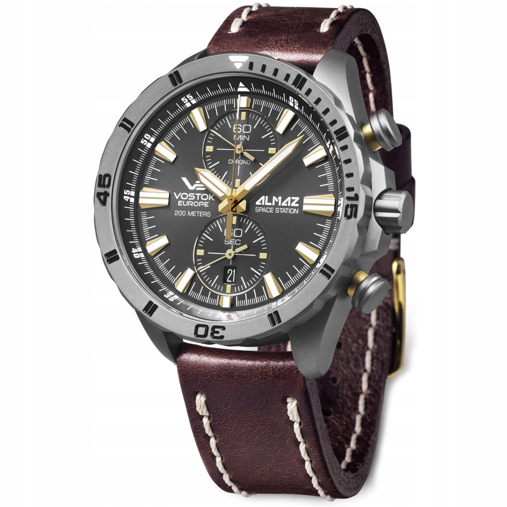 Zegarek Męski Vostok Europe 6S11-320H521 brązowy