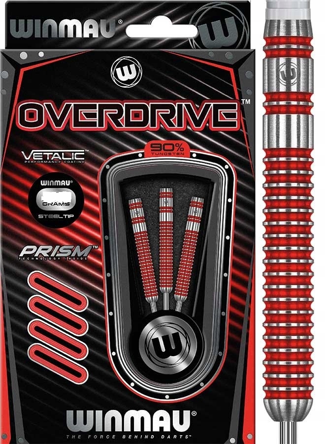 LOTKI RZUTKI DART WINMAU OVERDRIVE 90% 24G STEEL Kod producenta 1434