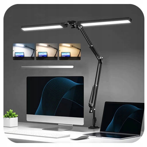 

Lampa Biurkowa Podwójna Led Lampka Kreślarska 24W