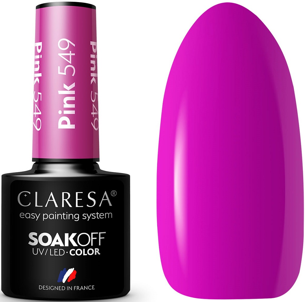 

Claresa Lakier Hybrydowy Pink 549 Różowy Róż 5g