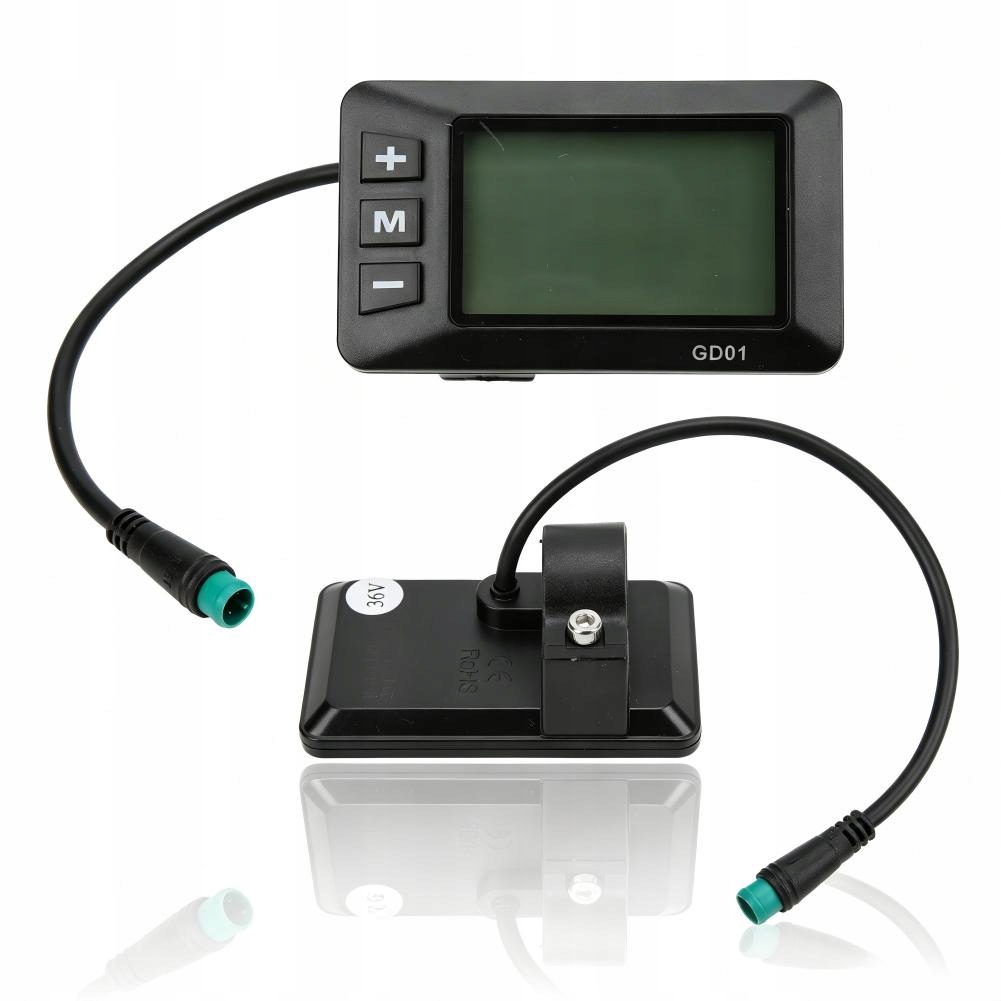 LCD displej Počítadlo Měřič 36 V 48 V Pro Elektrokolo Do 22,2 MM