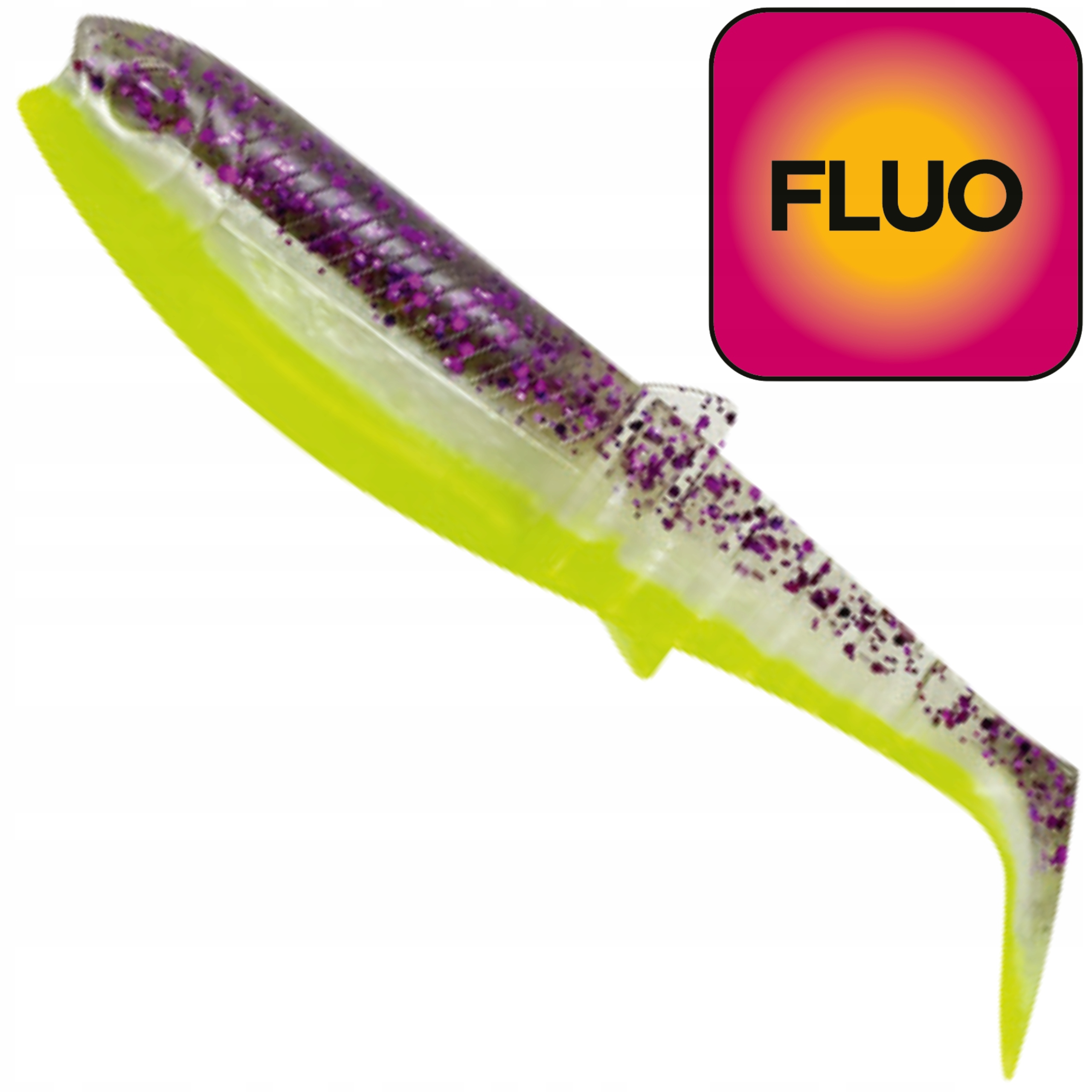Ripper Guma Savage Gear Cannibal Shad Purple Glitter Bomb przynęta 10 cm