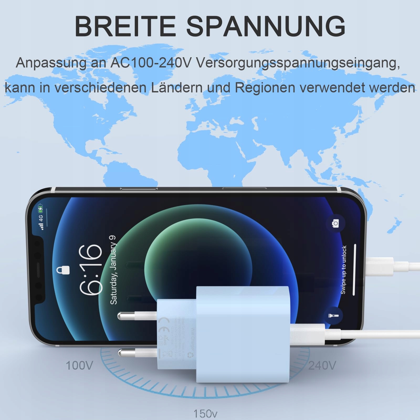 ZNBTCY Zestaw 2 Ładowarek 20W USB C i 2 Kabli iPhone 2M — miniatura 2